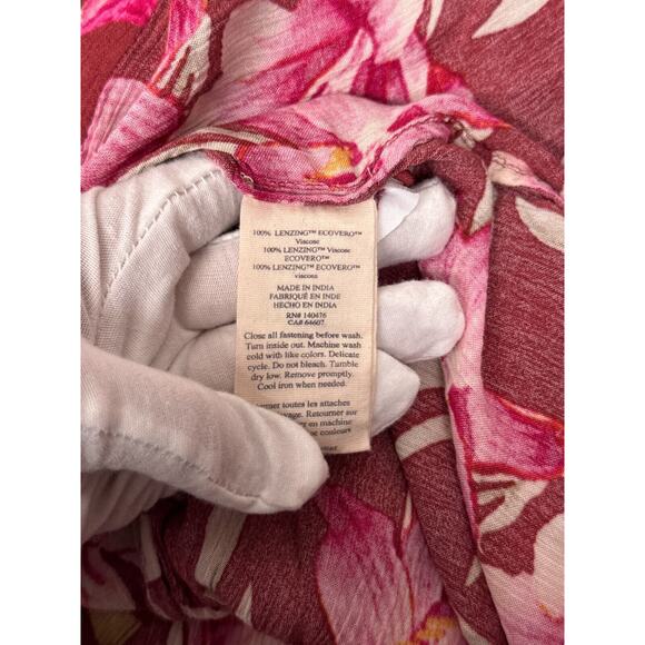 New Faherty Dress Small Womens Sorrento Majorca Floral Button Maxi Sundress - Picture 8 of 8